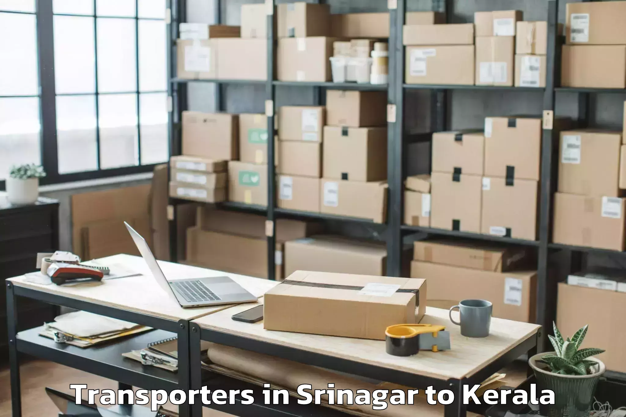 Easy Srinagar to Selex Mall Thrissur Transporters Booking